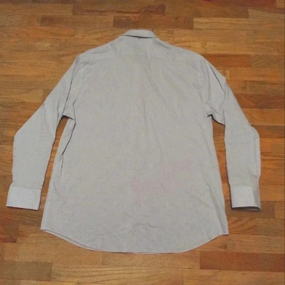 Psycho Bunny Button Up Shirt 17 1/2 34-35 Modern Fit Stretch Blue Dots - Picture 2 of 11